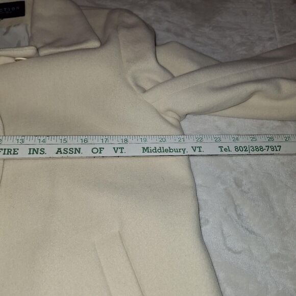 Kenneth-cole Women's Cream Wool Tailored Pea Coat NWOT - Picture 6 of 8